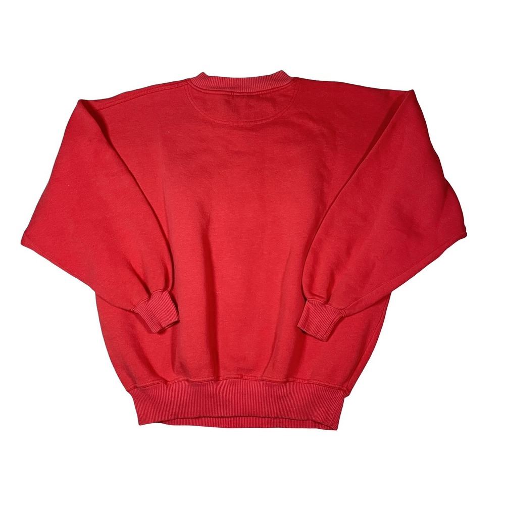 Vtg 90s Wisconsin Badgers Crewneck Sweatshirt‎ Mens L Rose Bowl Champs Red Bucky - Picture 4 of 8